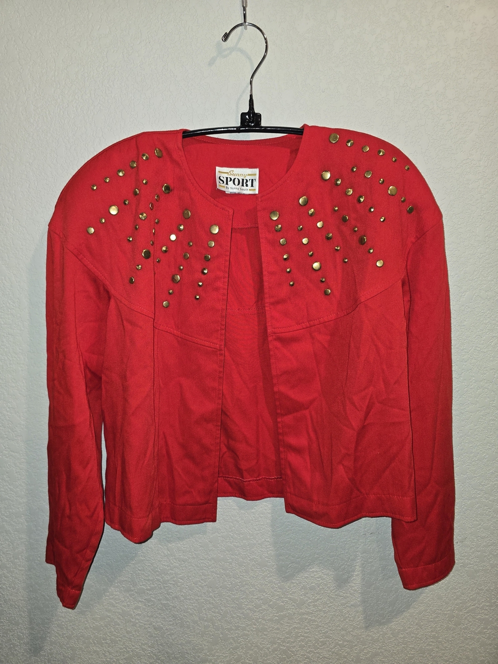 Vintage Sunny Sport by Sunny South Women's Size 10 Red Gold Studded Western Jack
